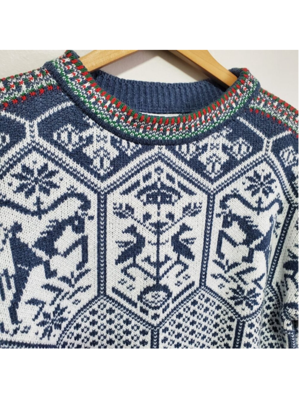 VENTURE RESEARCH GEAR NWT Wool Blend 1994 Lillehammer Nordic Sweater Small Apres - Picture 3 of 13